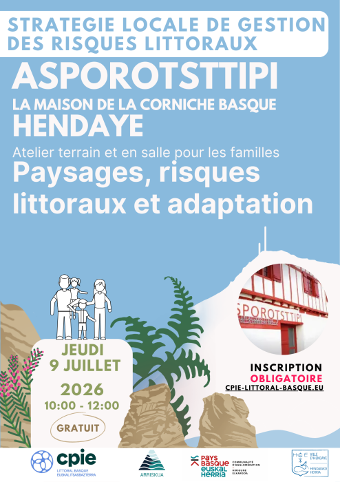 Atelier en familles - Paysages, risques littoraux et adaptation
