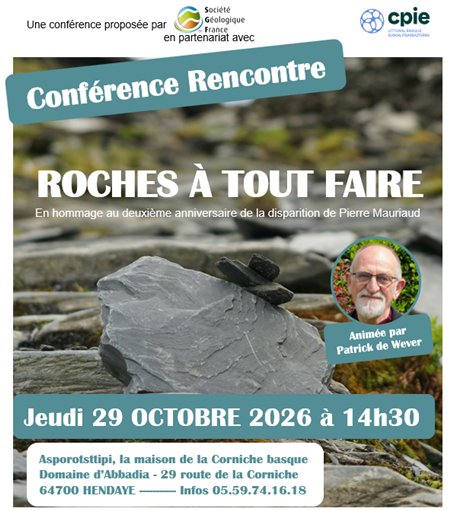 Rencontre avec Patrick de WEVER : Roches à tout faire Rencontre avec Patrick de WEVER : Roches à tout faire