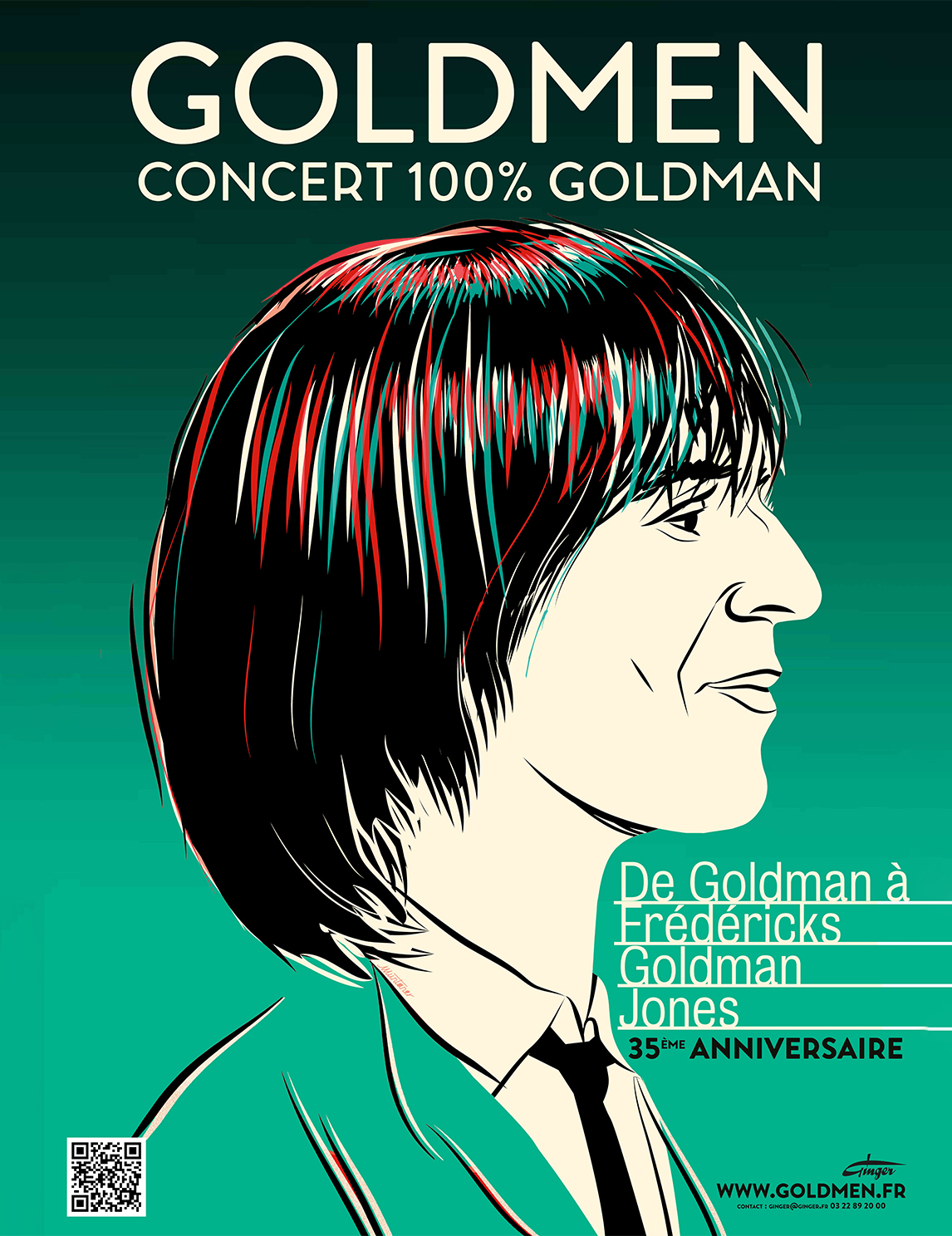 Spectacle Goldmen, concert 100% Goldman - à Niort