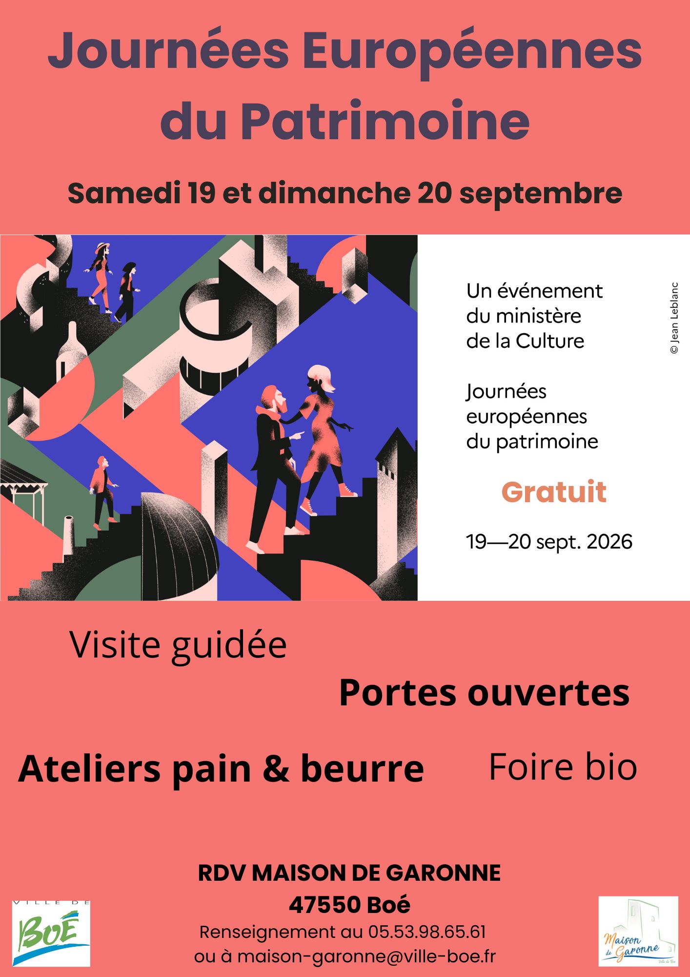 Journée européenne du Patrimoine - Visite guidée de la Maison de Garonne.