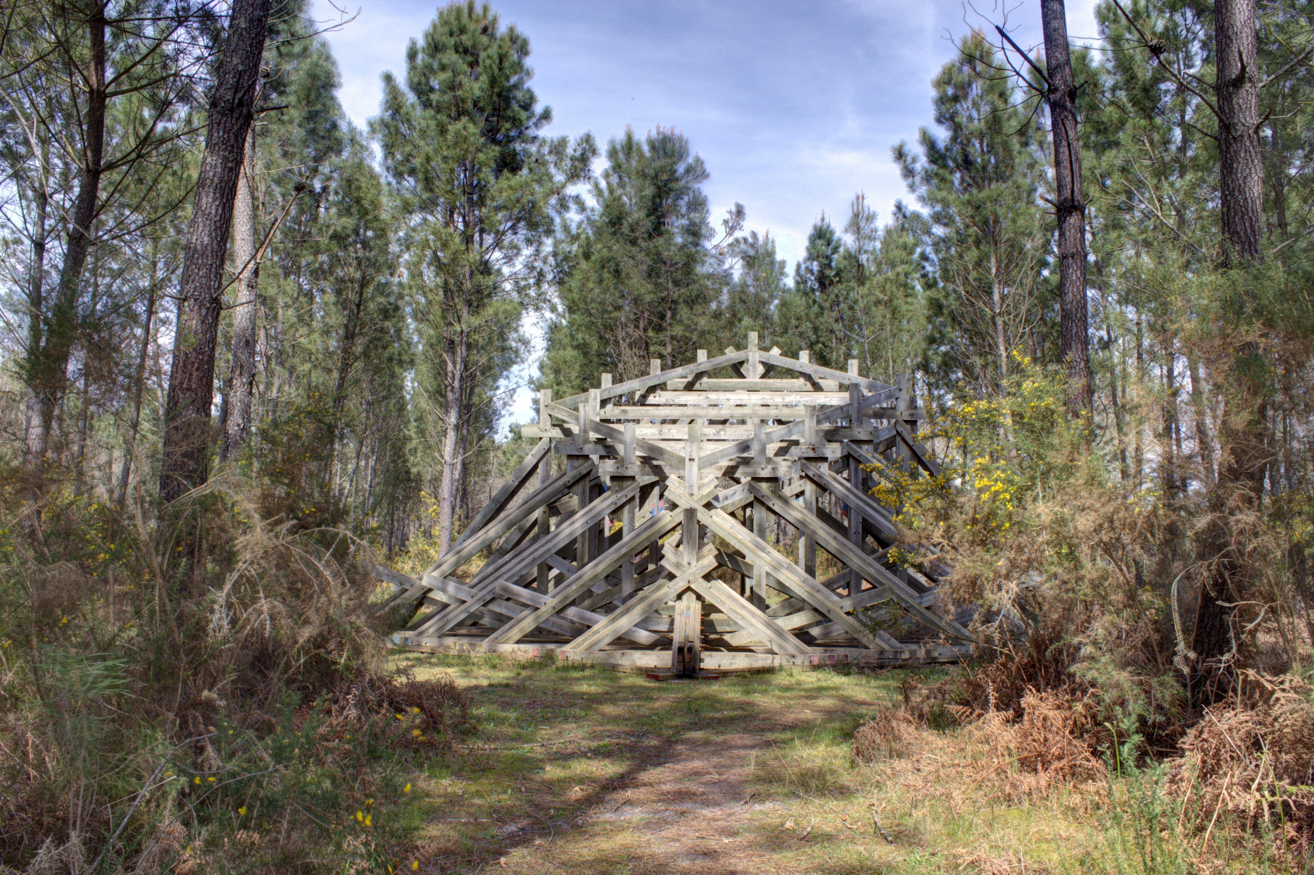 La Forêt d'Art Contemporain : le Lit Transcendental, oeuvre n°00