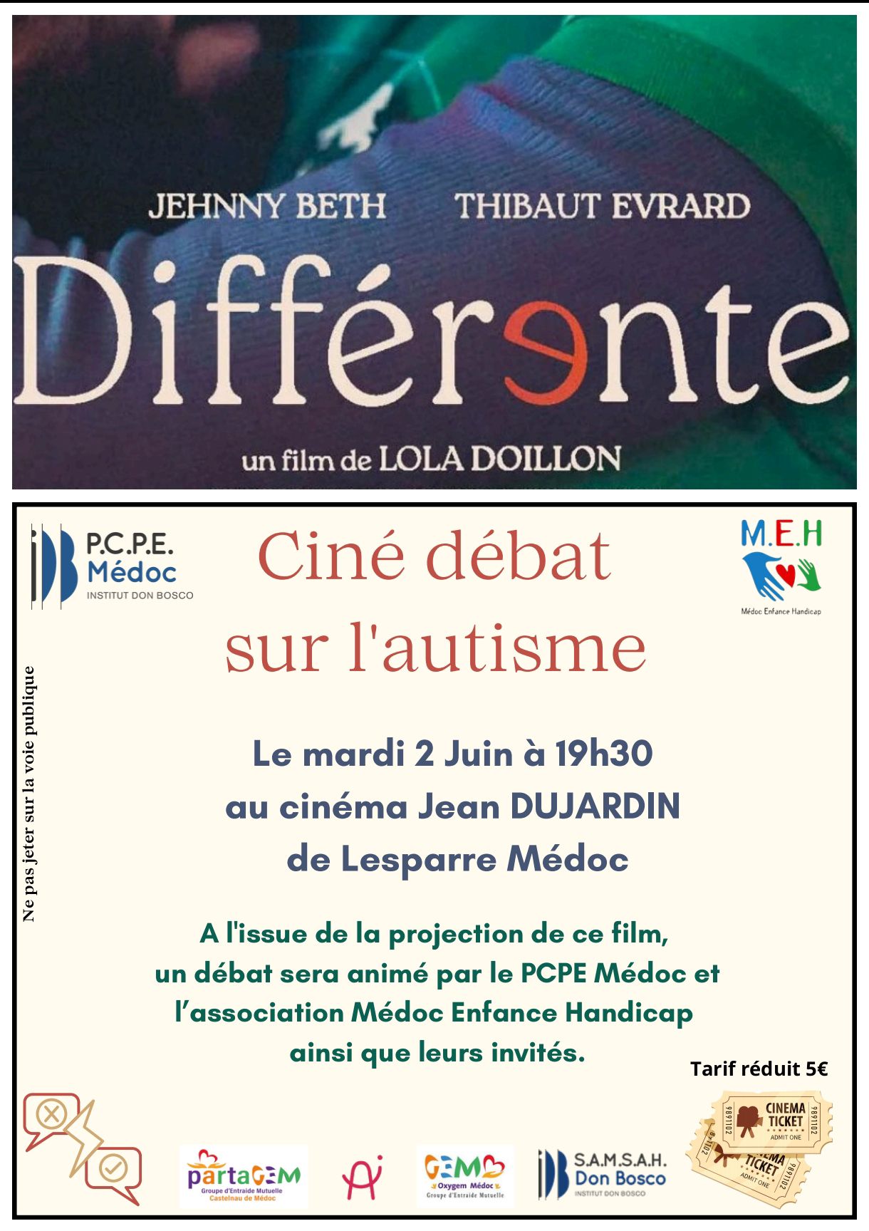 Ciné-débat : "Différente" — visuel événement