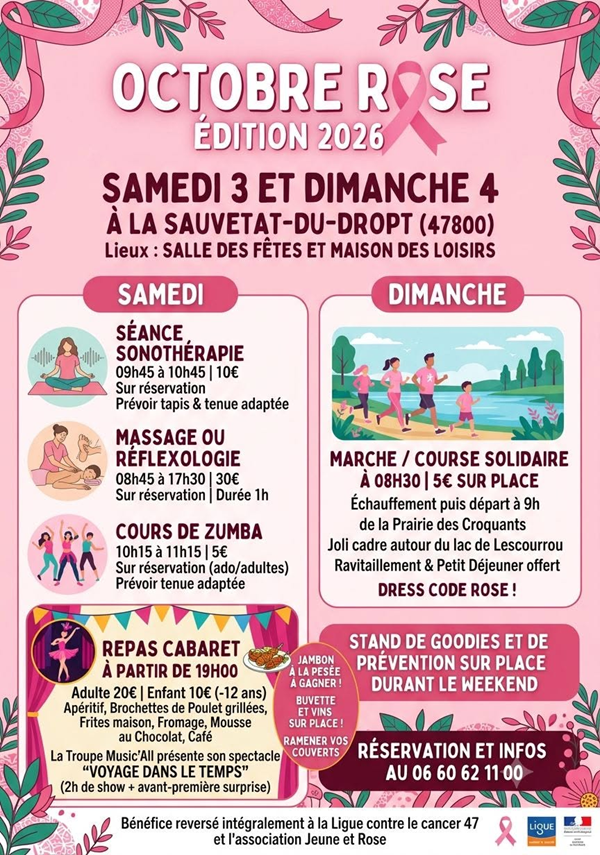 Octobre Rose par l'association Voca'son