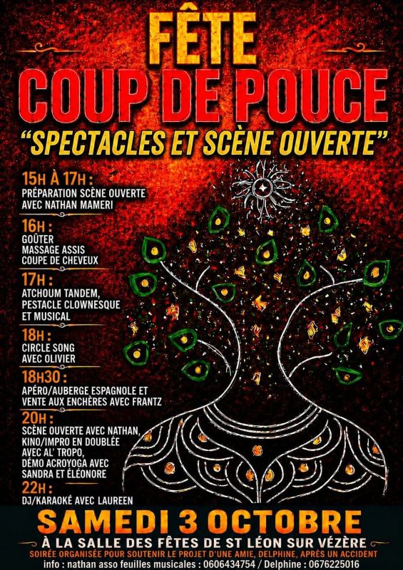 Fête coup de pouce - Spectacles et scènes ouvertes