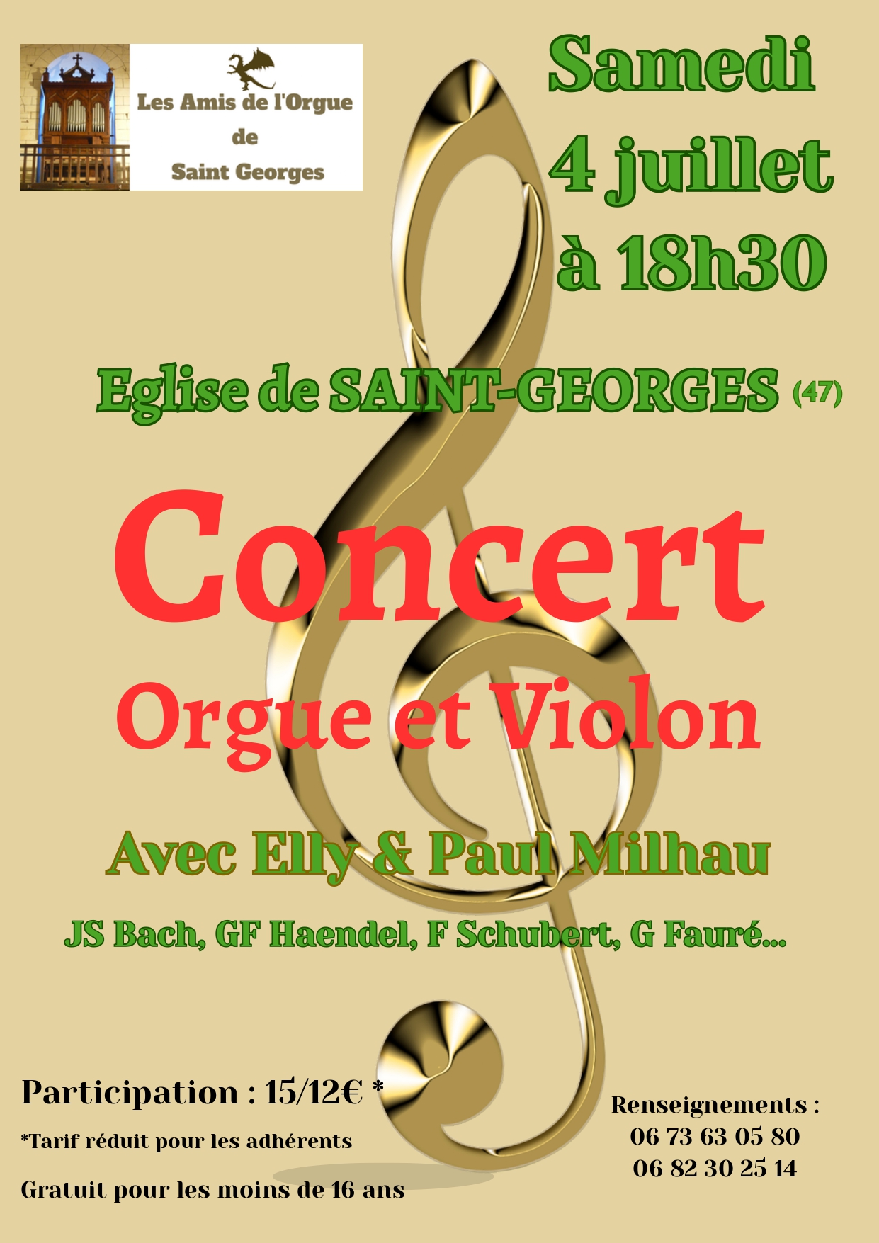Concert Orgue et Violon