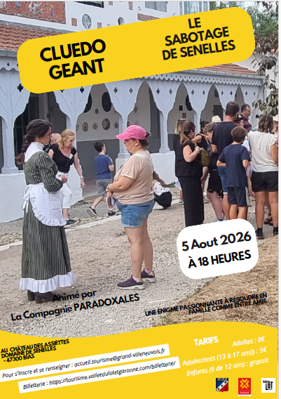 Cluedo géant du 5 août 2026 : Le sabotage de Senelles