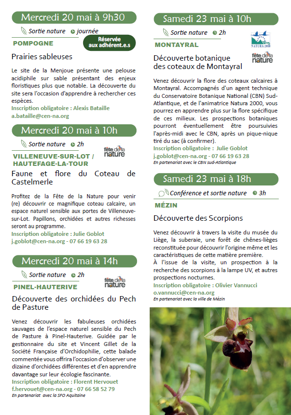 Faune et flore du Coteau de Castelmerle — visuel événement