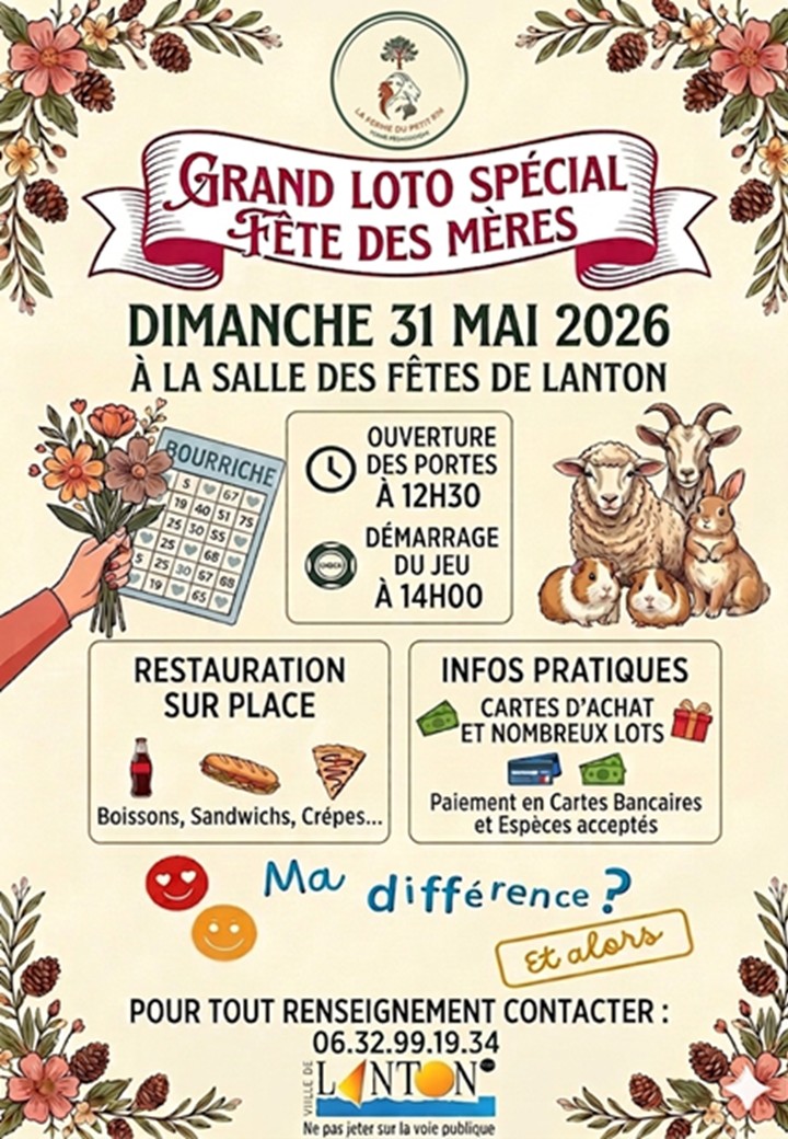 Grand Loto Spécial Fêtes des Mères