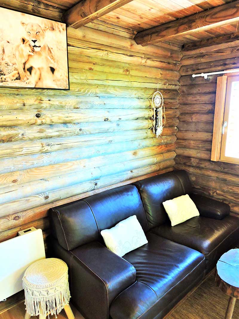 Authentique chalet en rondins vue 2, Les Farges