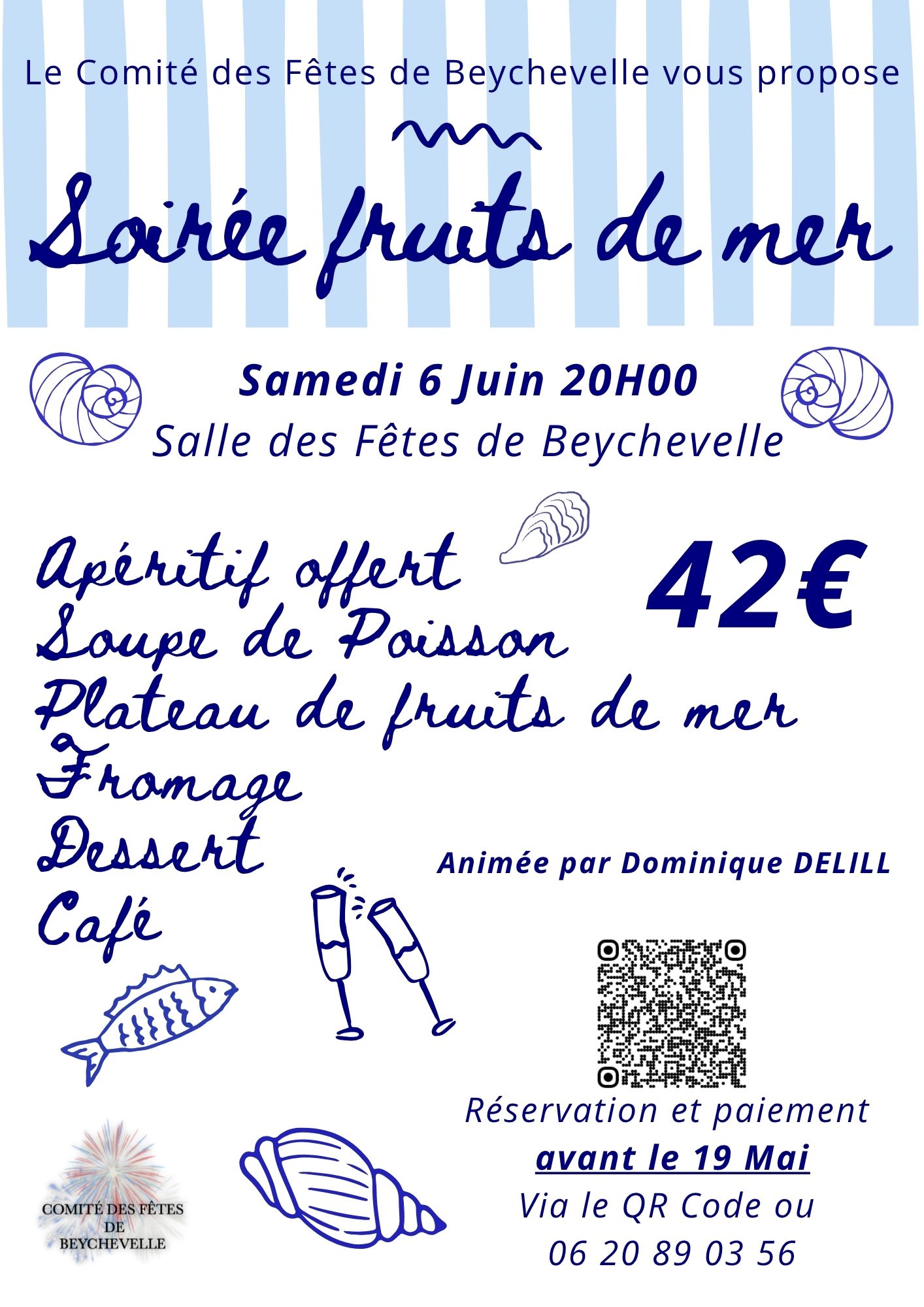 Soirée fruits de mer à Beychevelle — visuel événement