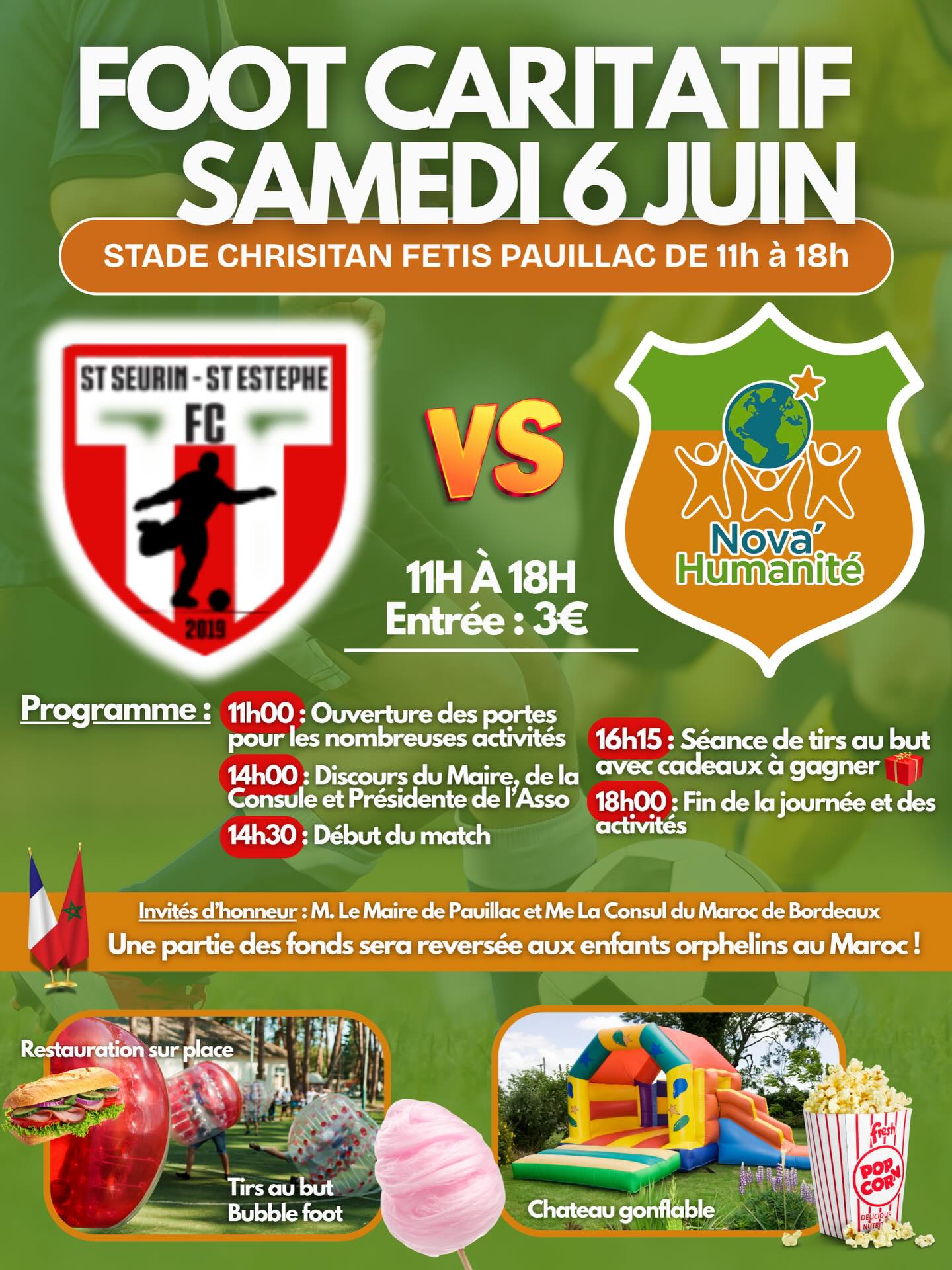 Tournoi de foot caritatif — visuel événement