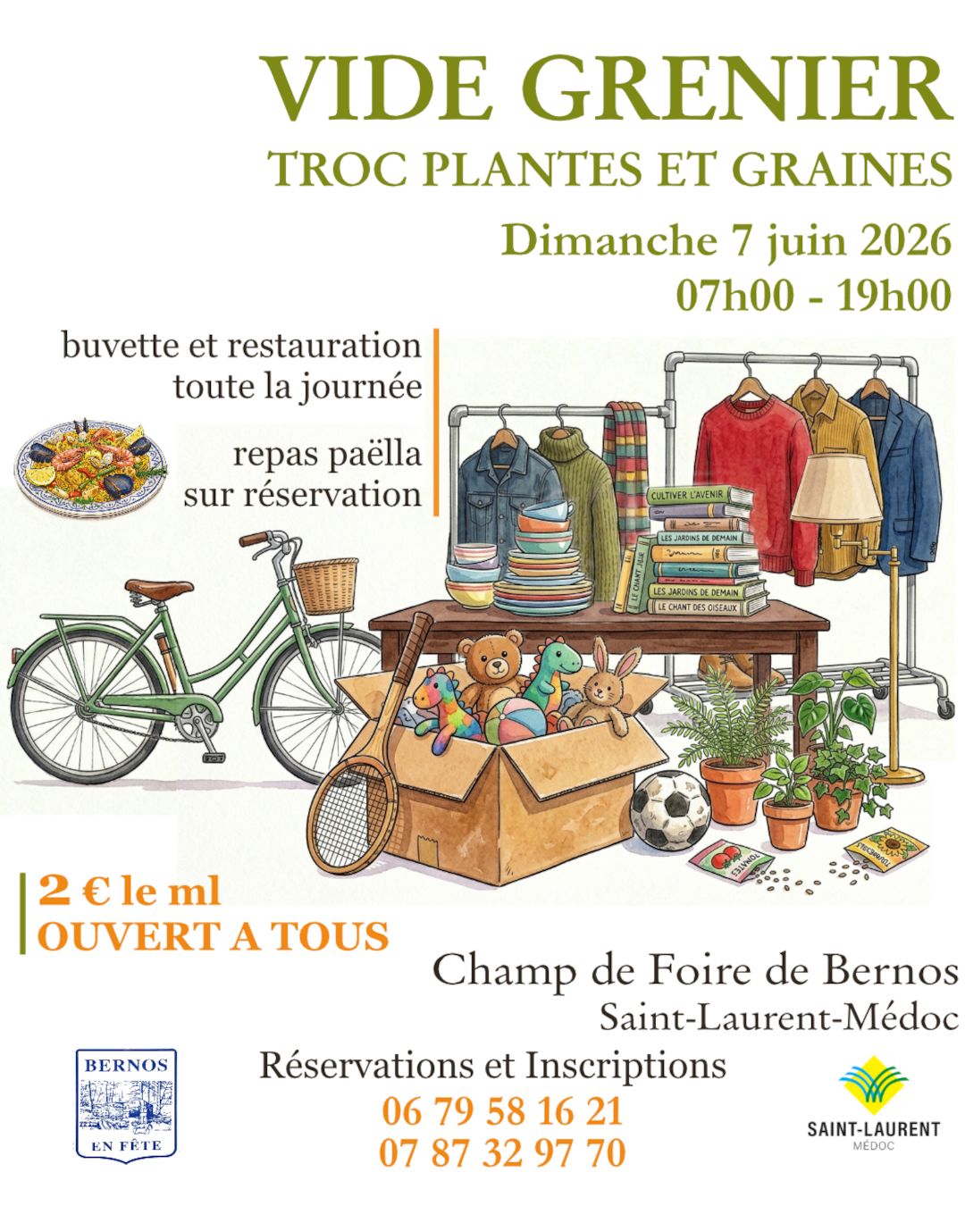 Vide-greniers Troc plantes et graines de Bernos en Fête, Saint-Laurent-Médoc - photo 2