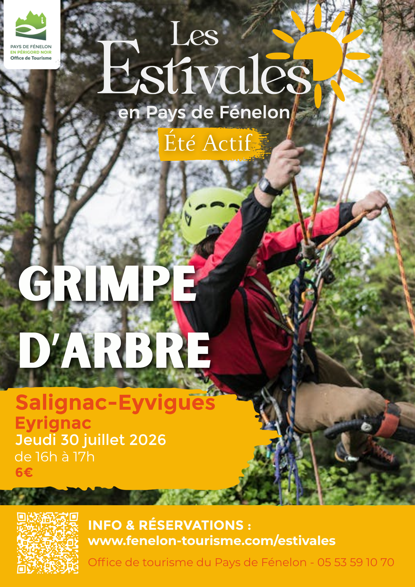 ÉTÉ ACTIF : Grimpe d'arbre à Salignac