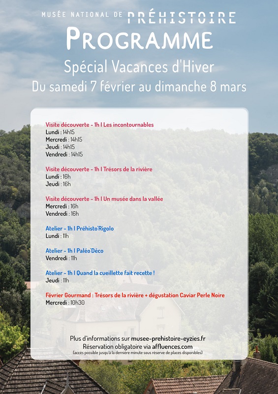 Les vacances d'hiver au Musée national de Préhistoire