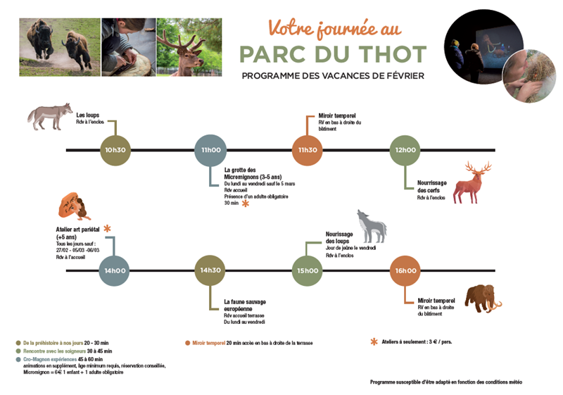 Les vacances d'hiver au Parc  du Thot
