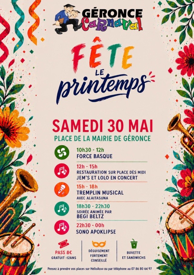 Géronce fête le Printemps ! — visuel événement