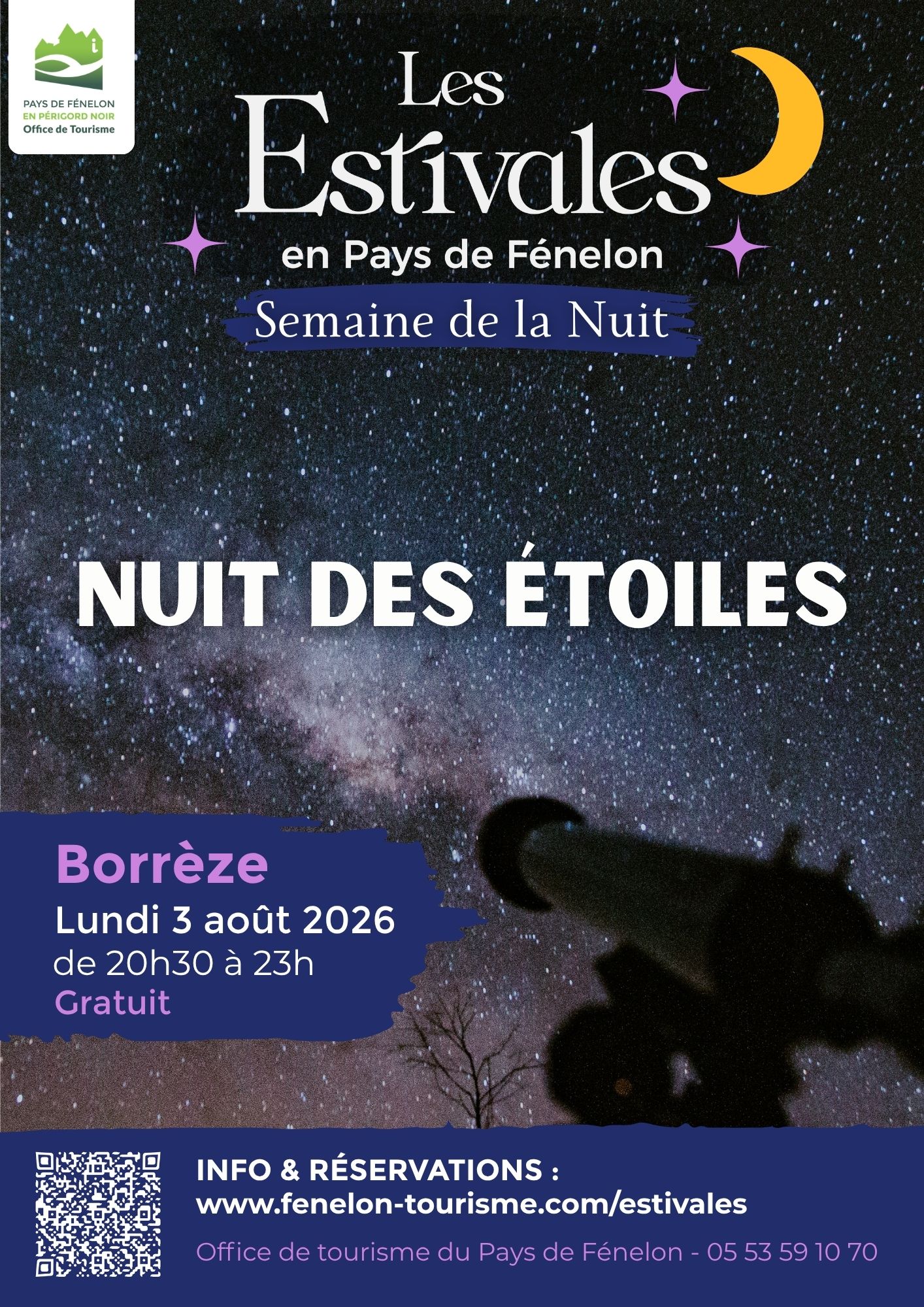 SEMAINE DE LA NUIT : La nuit des étoiles à Borrèze
