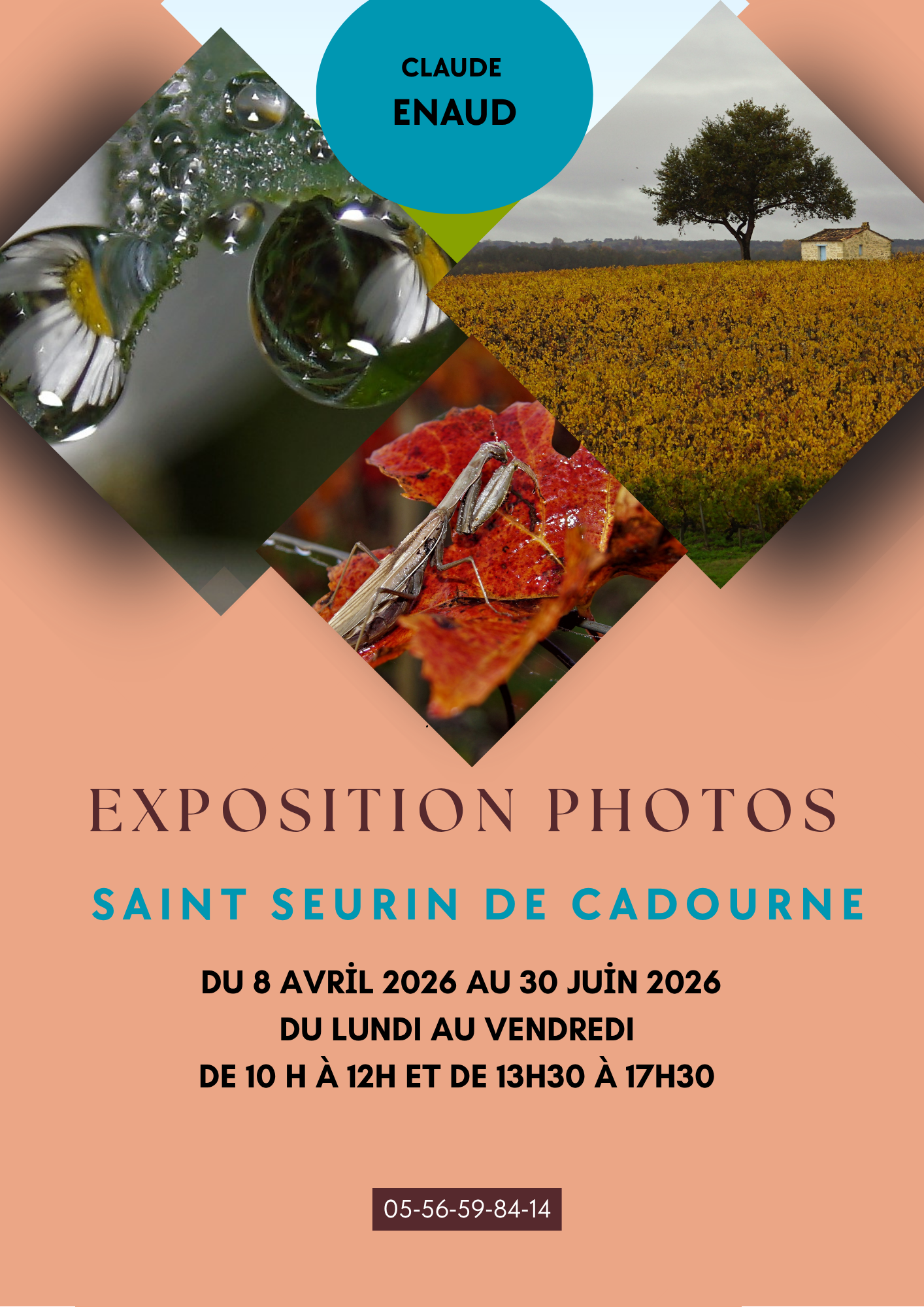 Exposition des oeuvres de Claude Enaud, Saint-Seurin-de-Cadourne