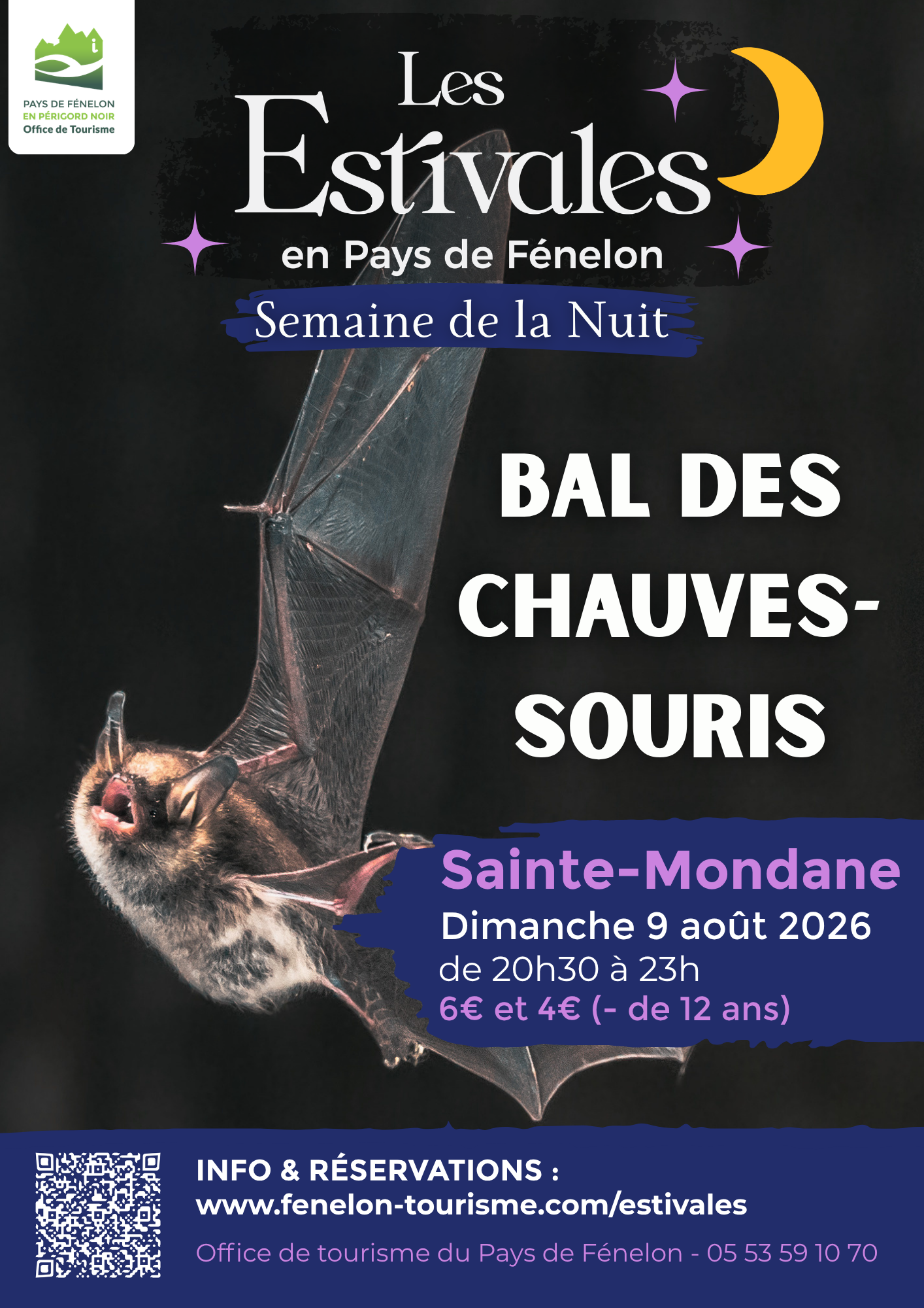 SEMAINE DE LA NUIT : Bal des Chauves-souris à Sainte-Mondane