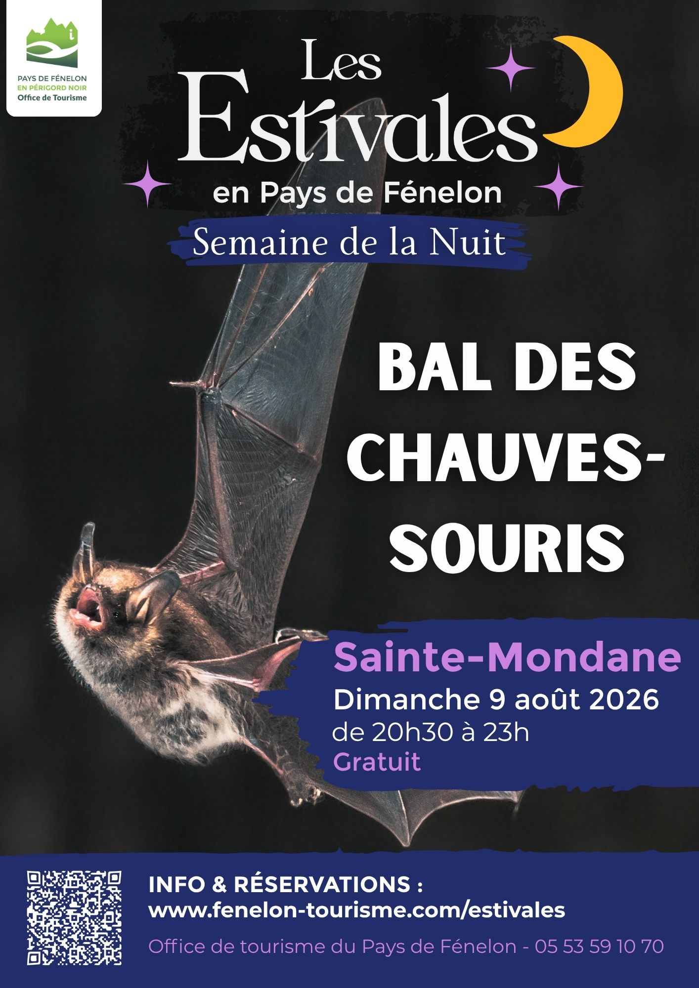 SEMAINE DE LA NUIT : Bal des Chauves-souris à Sainte-Mondane