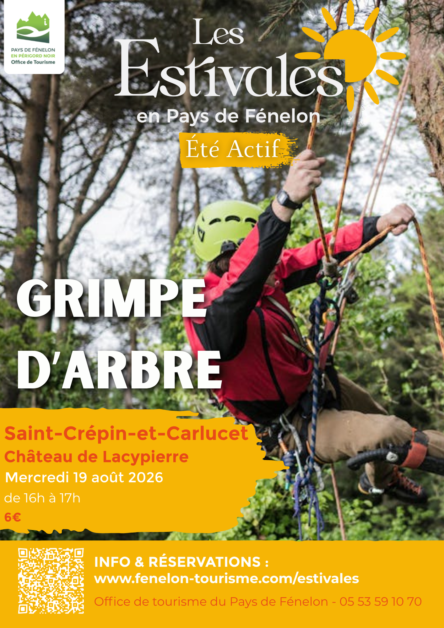 ÉTÉ ACTIF : Grimpe d'arbre à Saint-Crepin-Carlucet