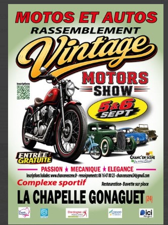 Vintage motors show à la Chapelle Gonaguet