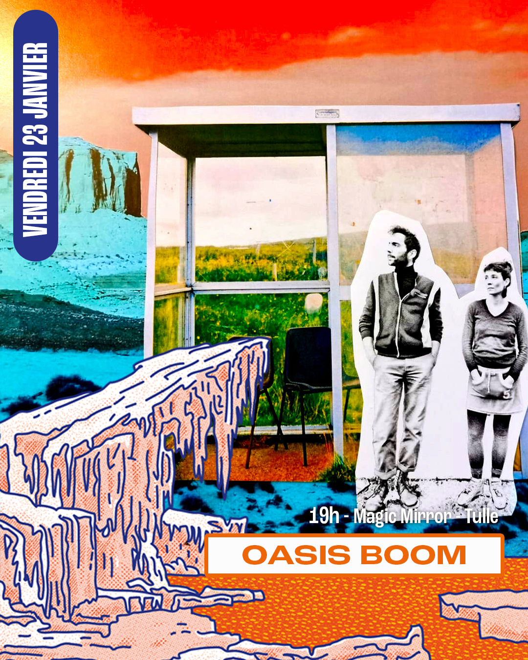 Festival du Bleu en Hiver : Soirée Magic Mirror : DJSet Echt ! Oasis Bomm - Echt ! Ammor 808, Tulle