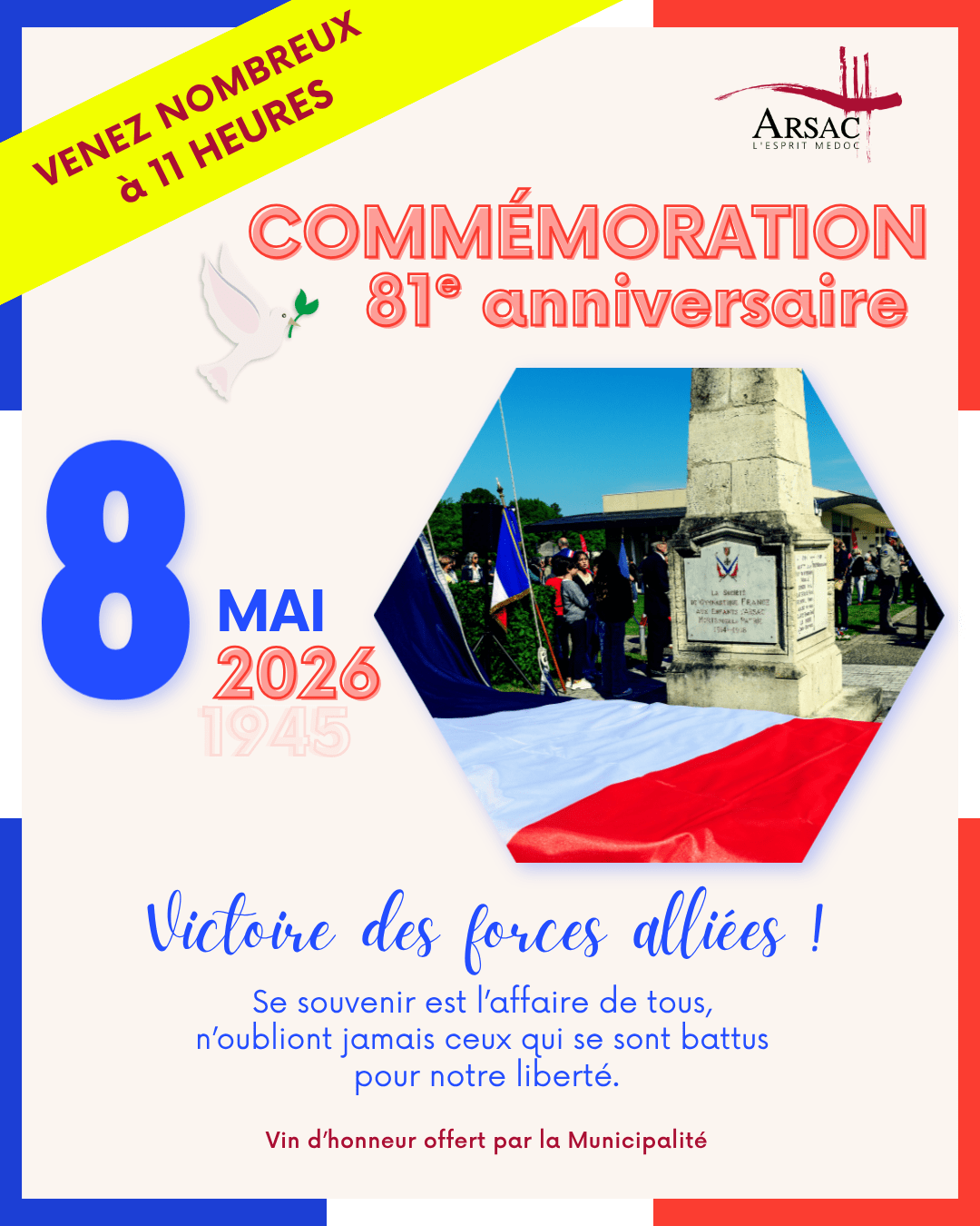 Commémoration du 8 mai — visuel événement