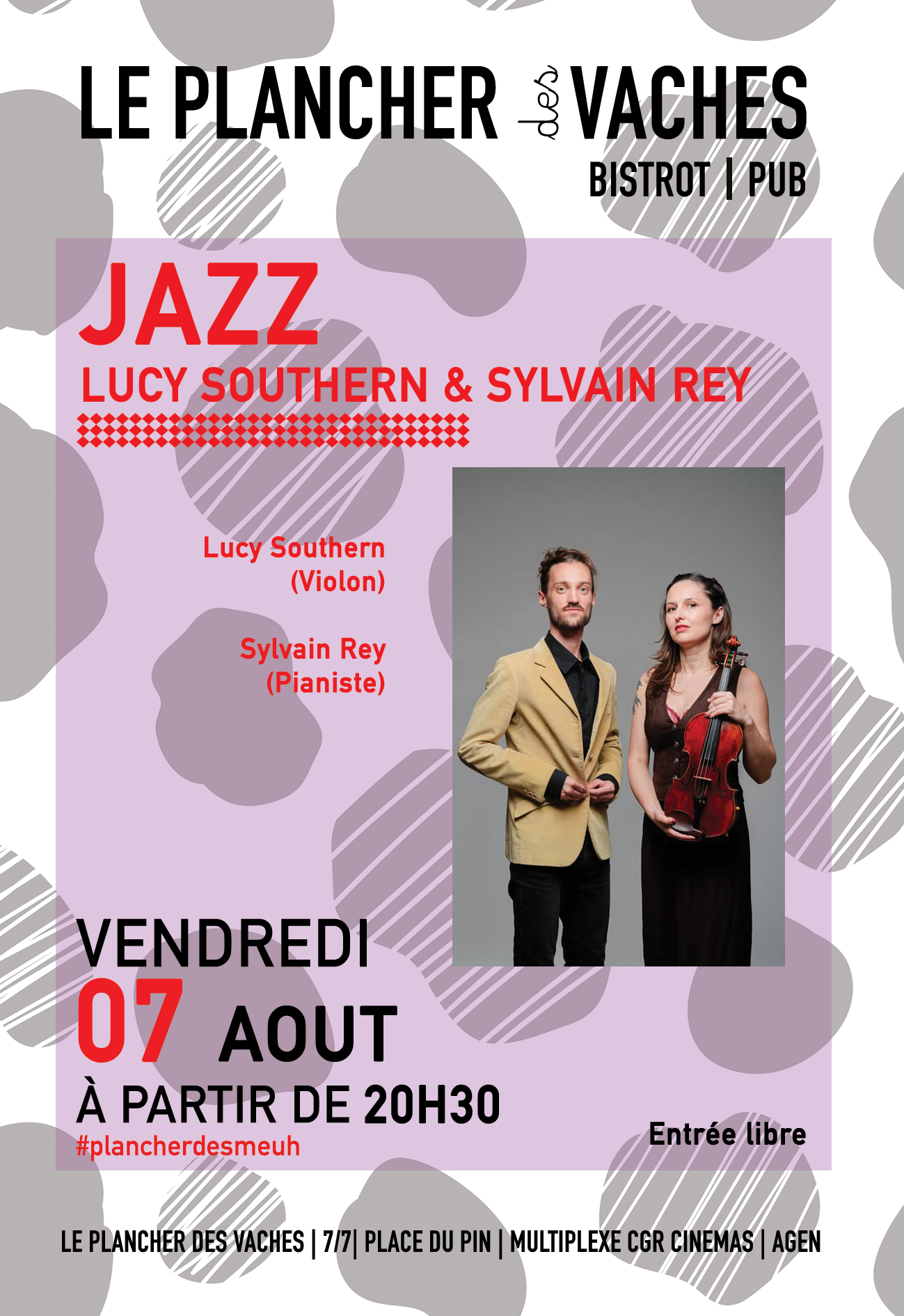 Concert jazz : Lucy Southern et Sylvain Rey