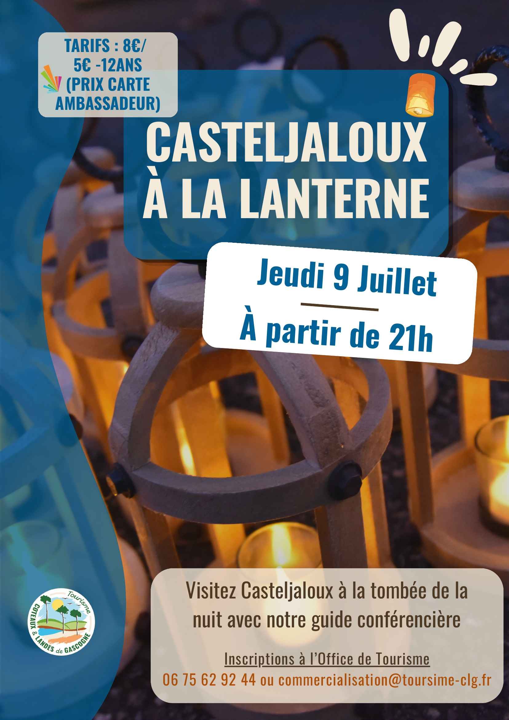 Visite de Casteljaloux à la lanterne — visuel événement