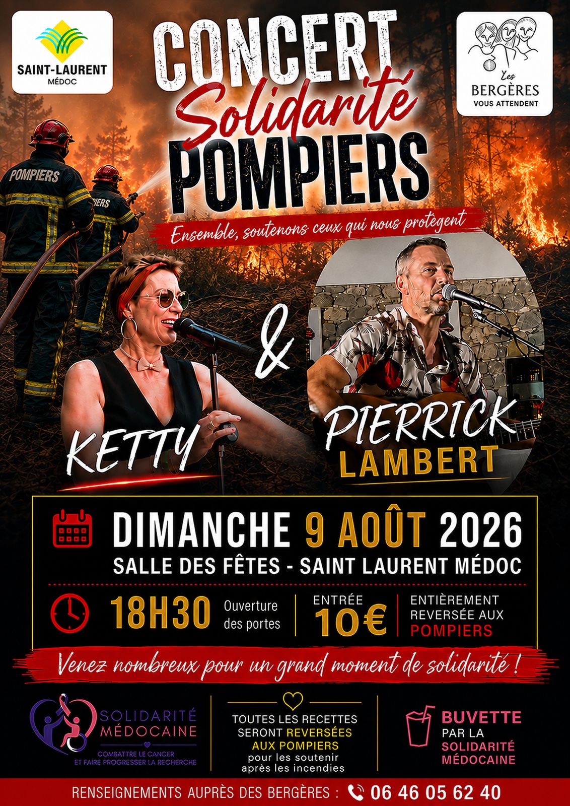 Concert solidarité pompiers à Saint-Laurent