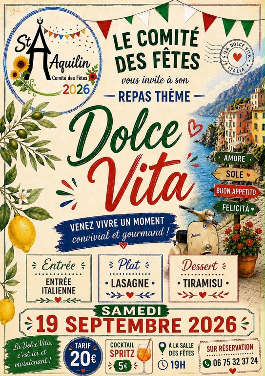 Repas dolce vita