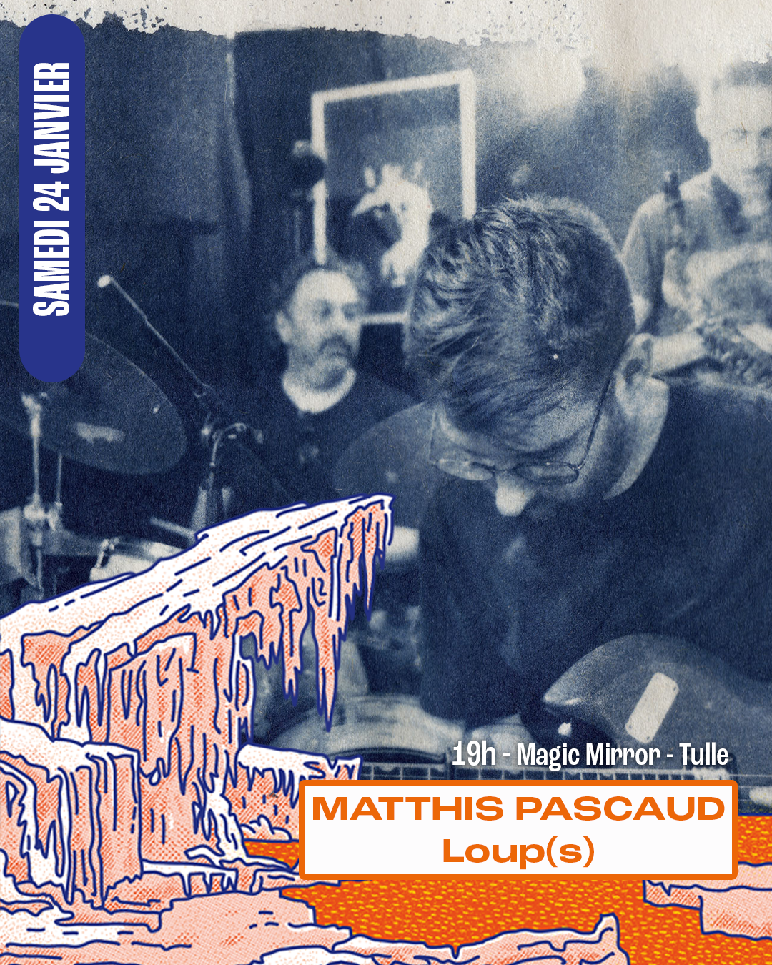 Festival du Bleu en Hiver : Soirée au Magic Mirror - Celine Dessberg/Matthis Pascaud / Loup(s)/ Jungle Sauce/Vidange, Tulle - photo 2