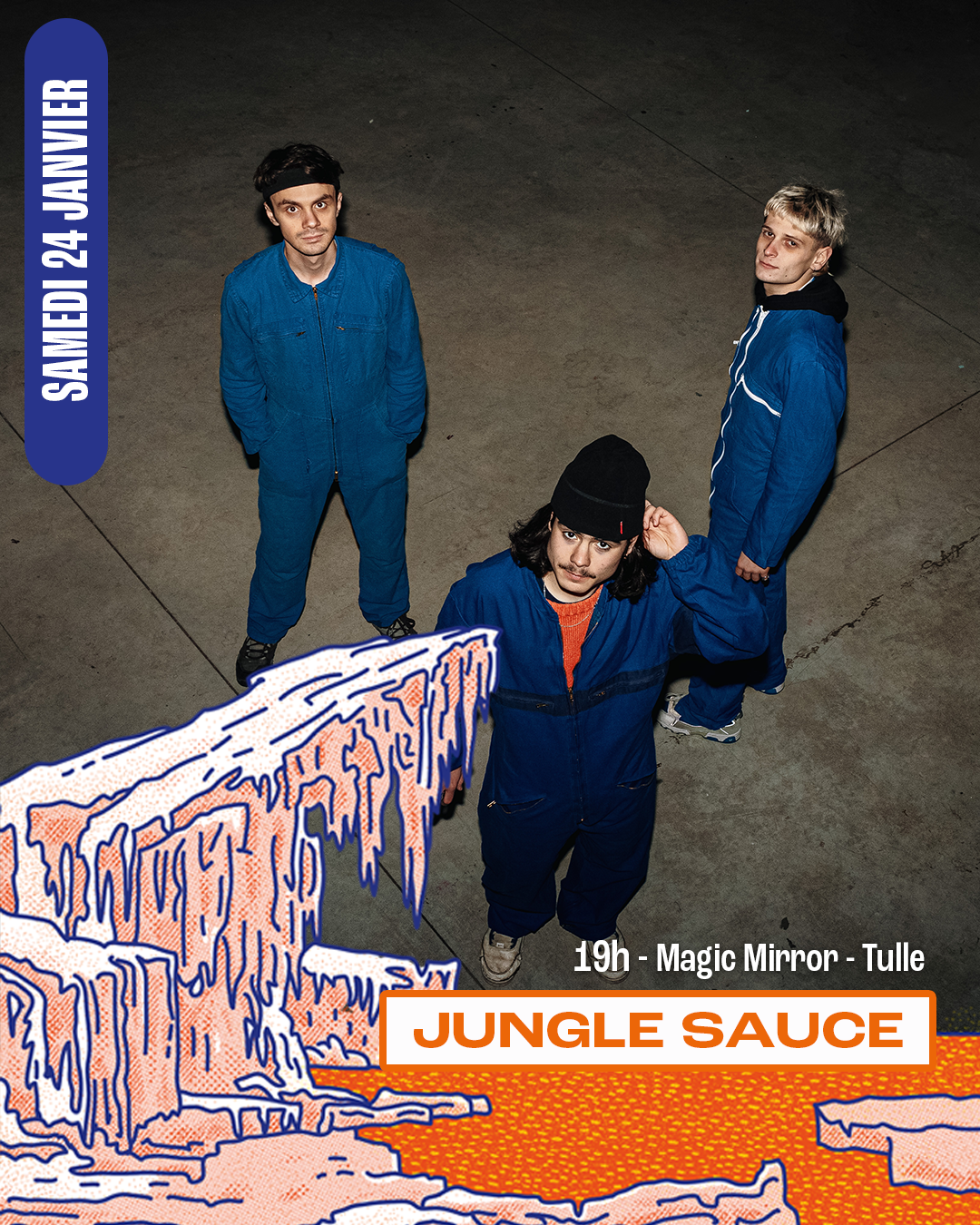 Festival du Bleu en Hiver : Soirée au Magic Mirror - Celine Dessberg/Matthis Pascaud / Loup(s)/ Jungle Sauce/Vidange, Tulle - photo 3