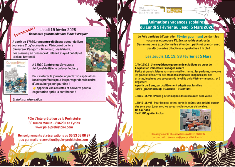 Les vacances d'hiver au Pôle d'Interprétation de la Préhistoire