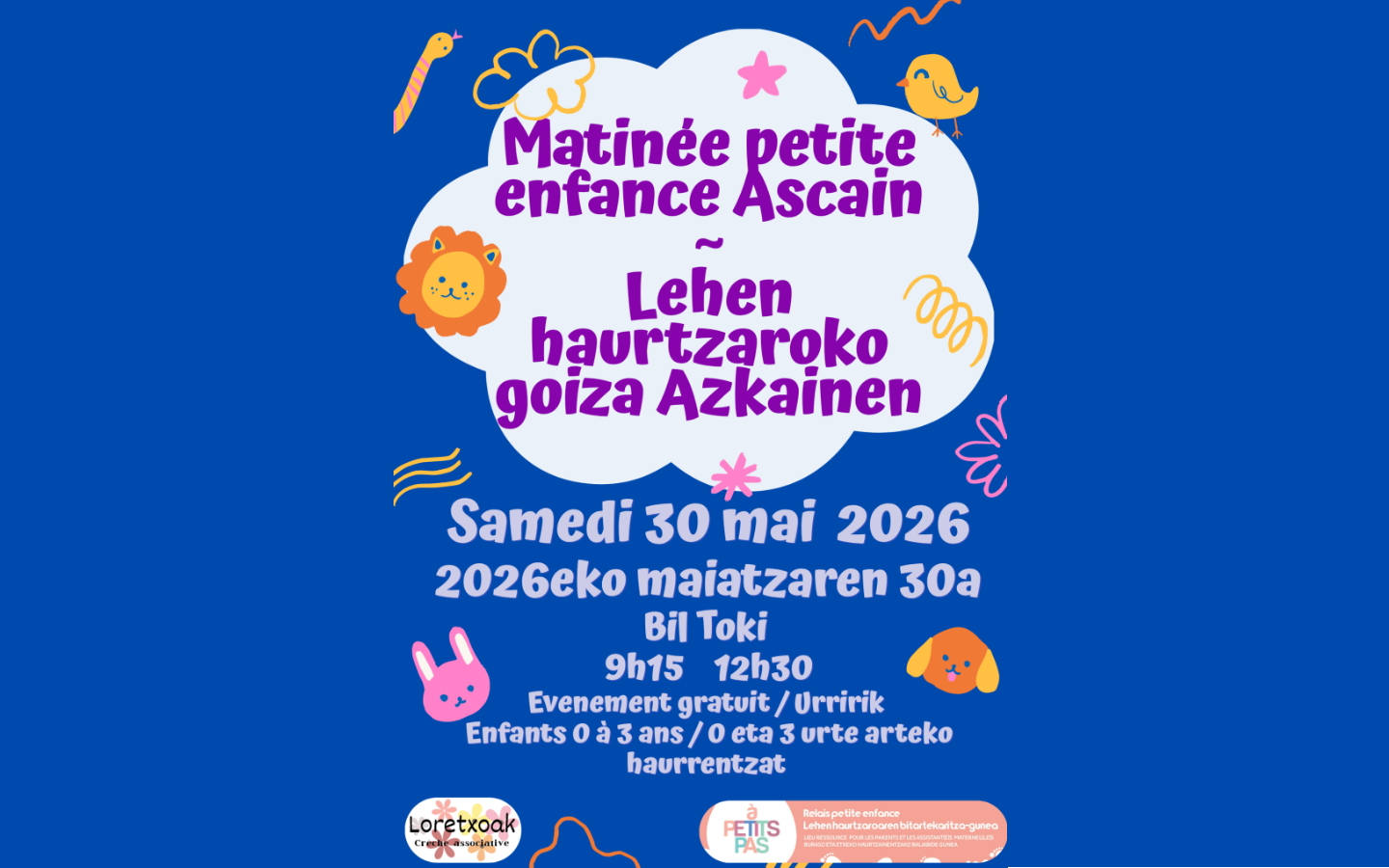Matinée petite enfance — visuel événement
