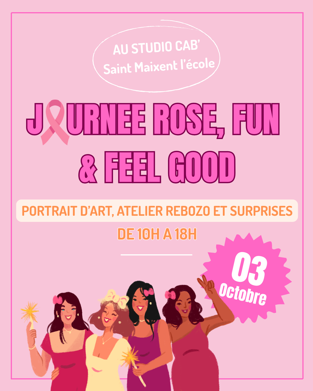Journée rose, fun et feel good - Octobre rose