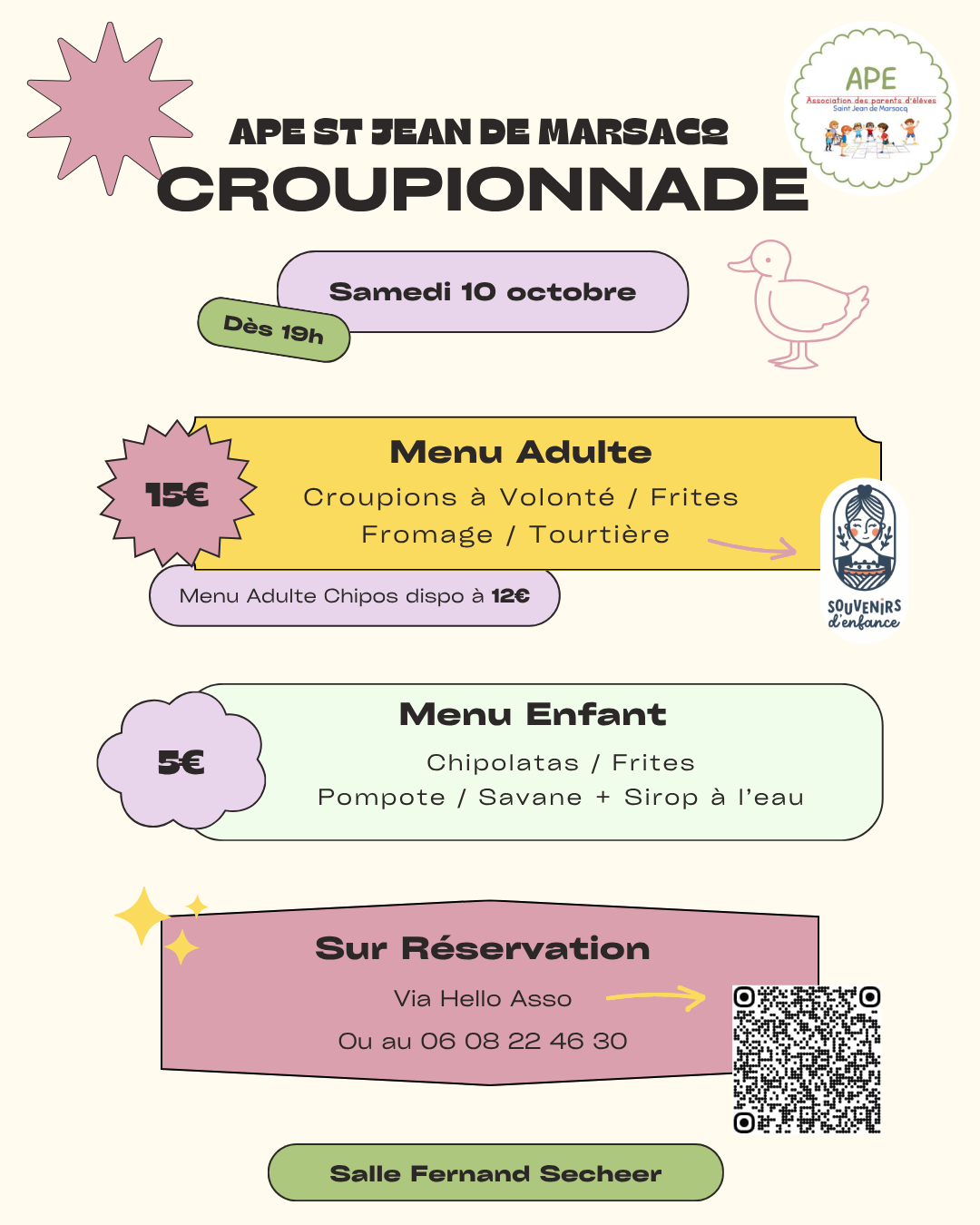 Croupionnade de l'APE de St Jean de Marsacq
