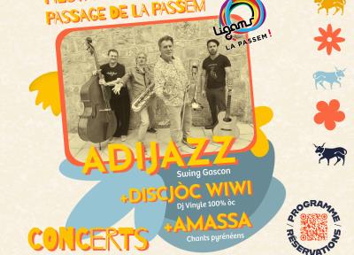 HEST'A HUM! Concert ADIJAZZ + DISCJÒC WIWI + AMASSA et Passage PASSEM