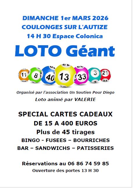 Loto "un soutien pour Diégo"