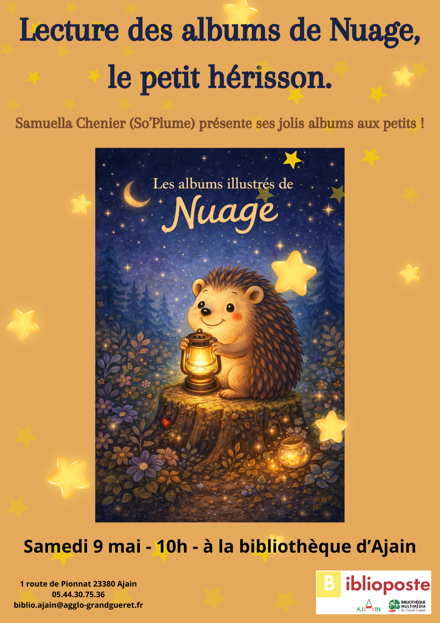 Présentation et lecture des albums jeunesse "Nuage", par Samuella Chenier.