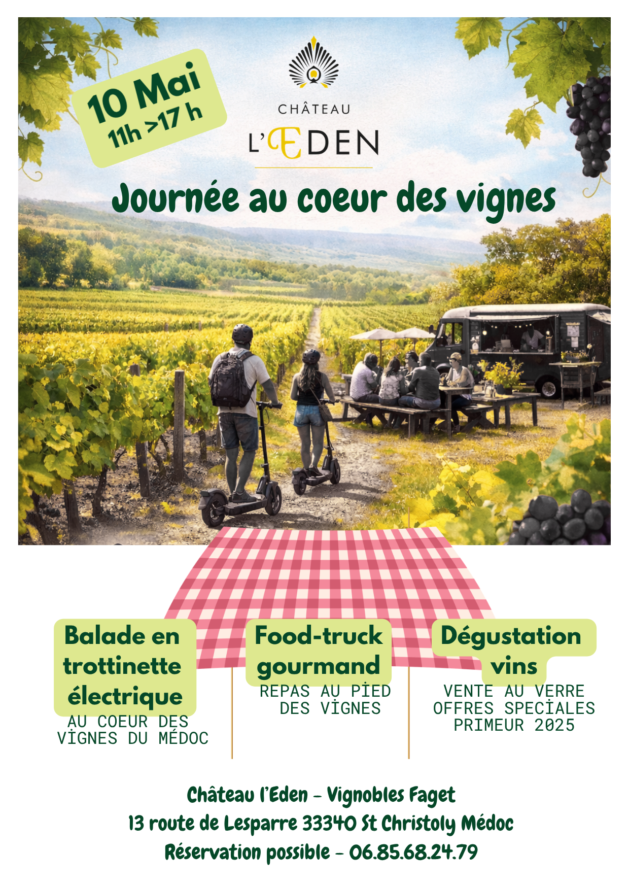 Journée au Coeur des Vignes au Château l'Eden