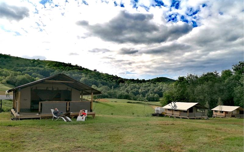 Camping à la Ferme Borda Lodge