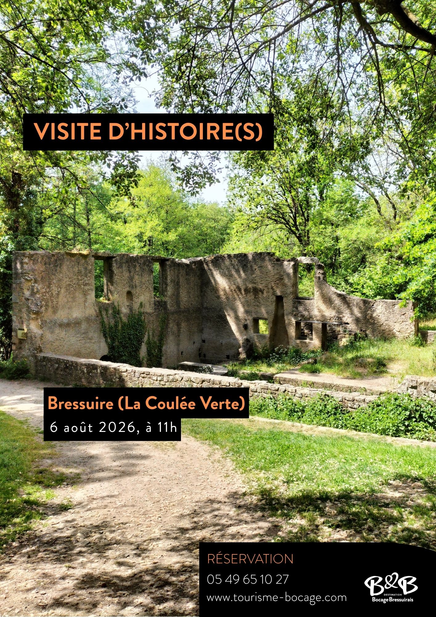 Visites d'histoire(s) - La Coulée Verte : de la chapelle Saint-Cyprien au moulin de Roux