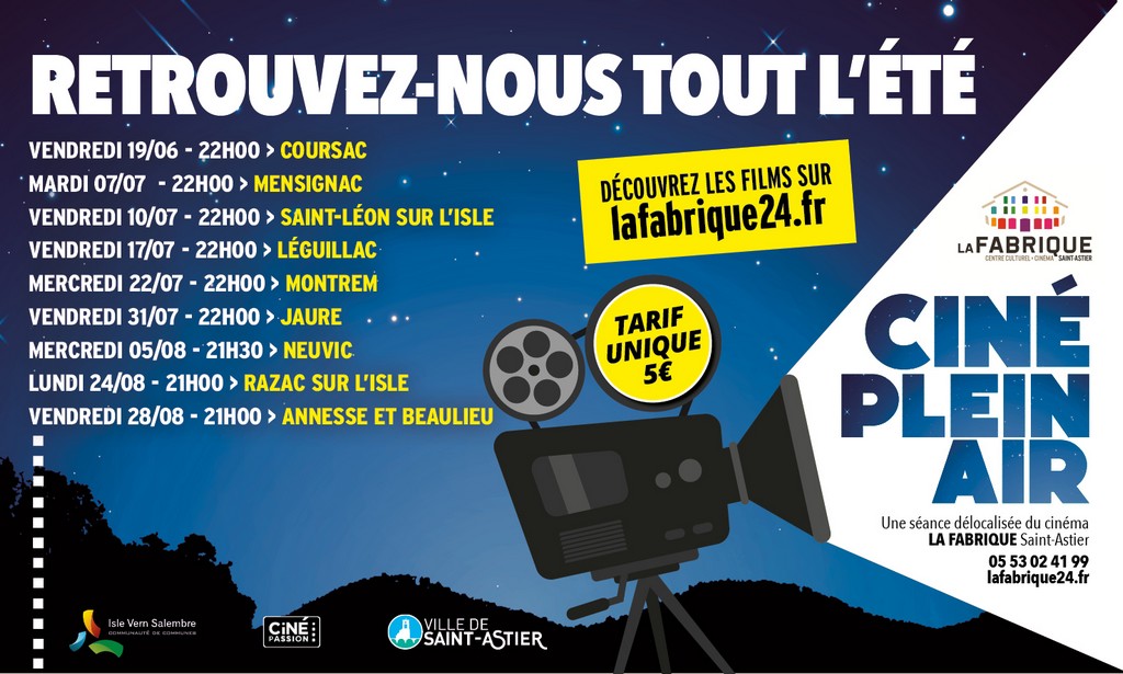 Cinéma en plein air — visuel événement