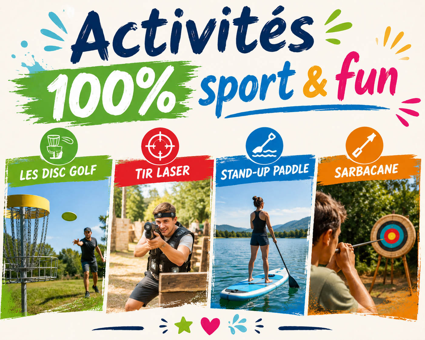 Activités 100% sport & fun — visuel événement