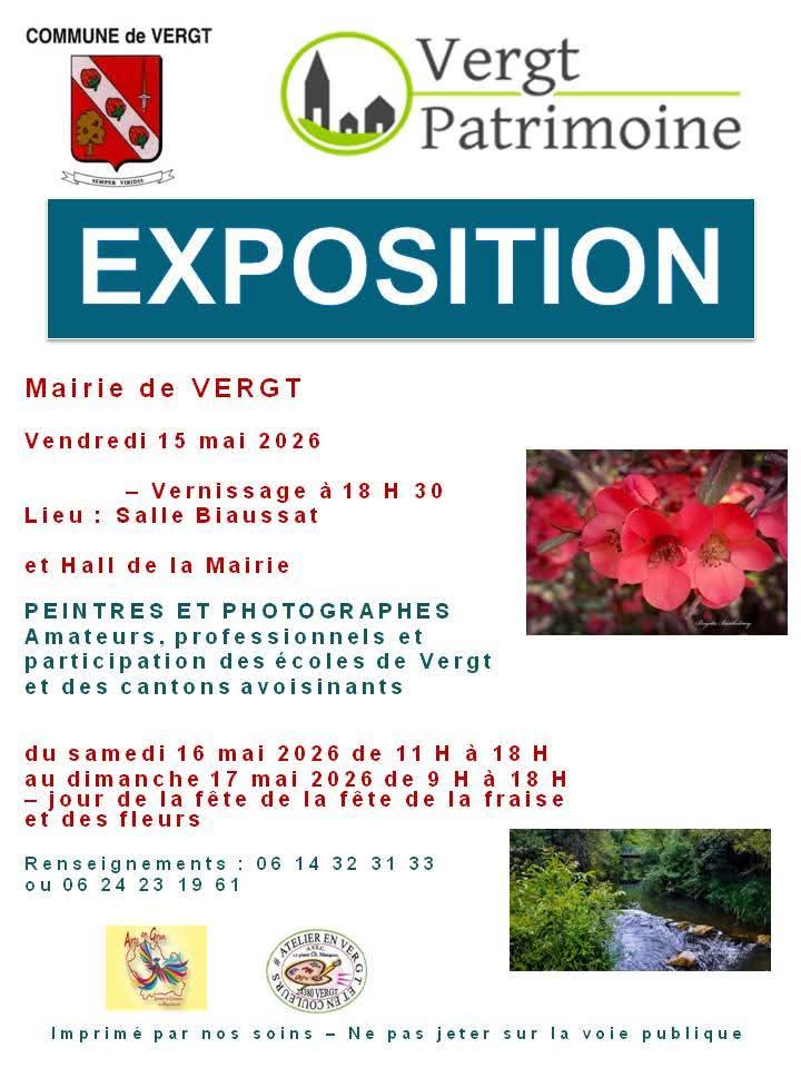 Exposition - Mairie de Vergt — visuel événement