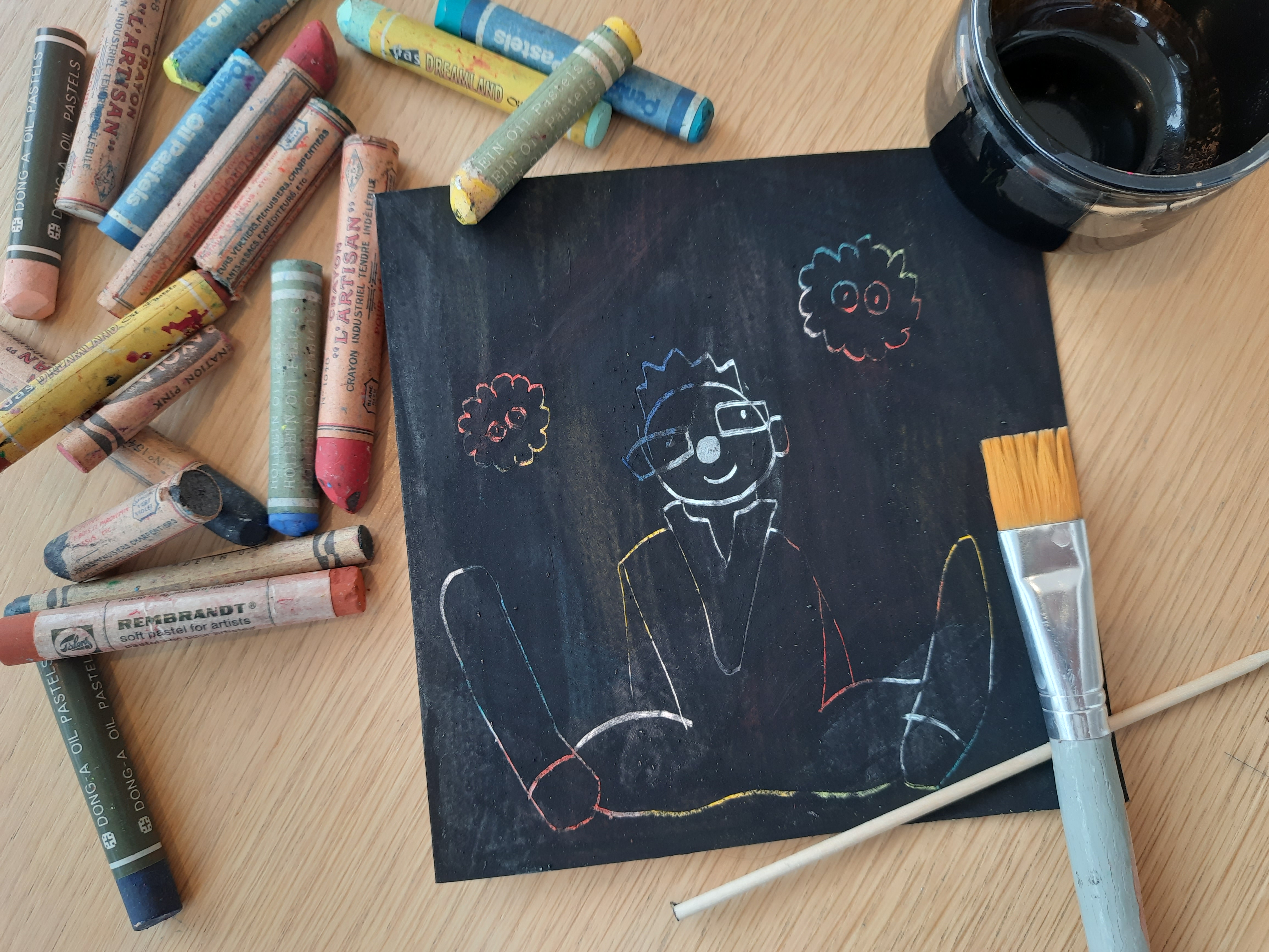 Atelier créatif - Carte à gratter