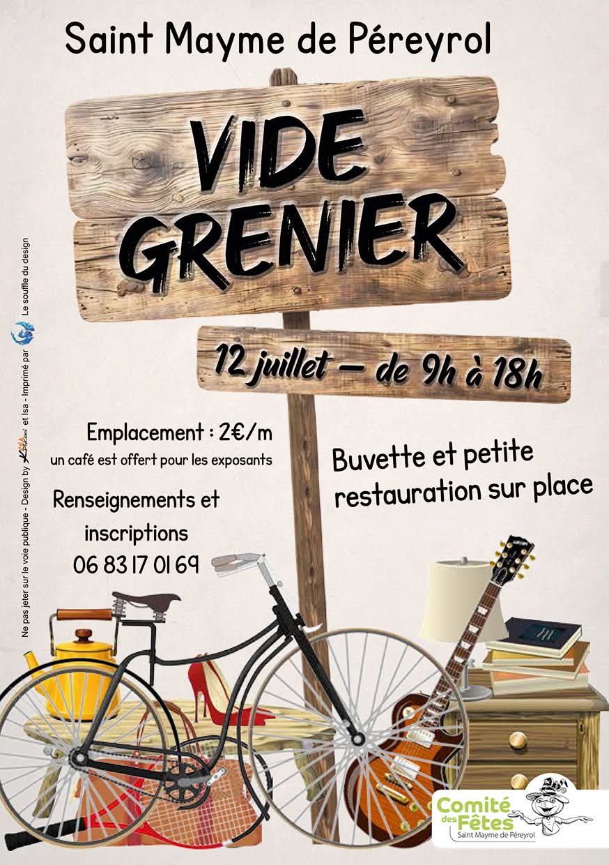 Vide grenier - Saint Mayme de Pereyrol
