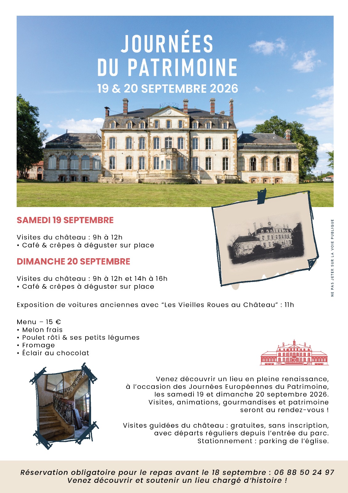 Journées du Patrimoine au château de Le Vignau